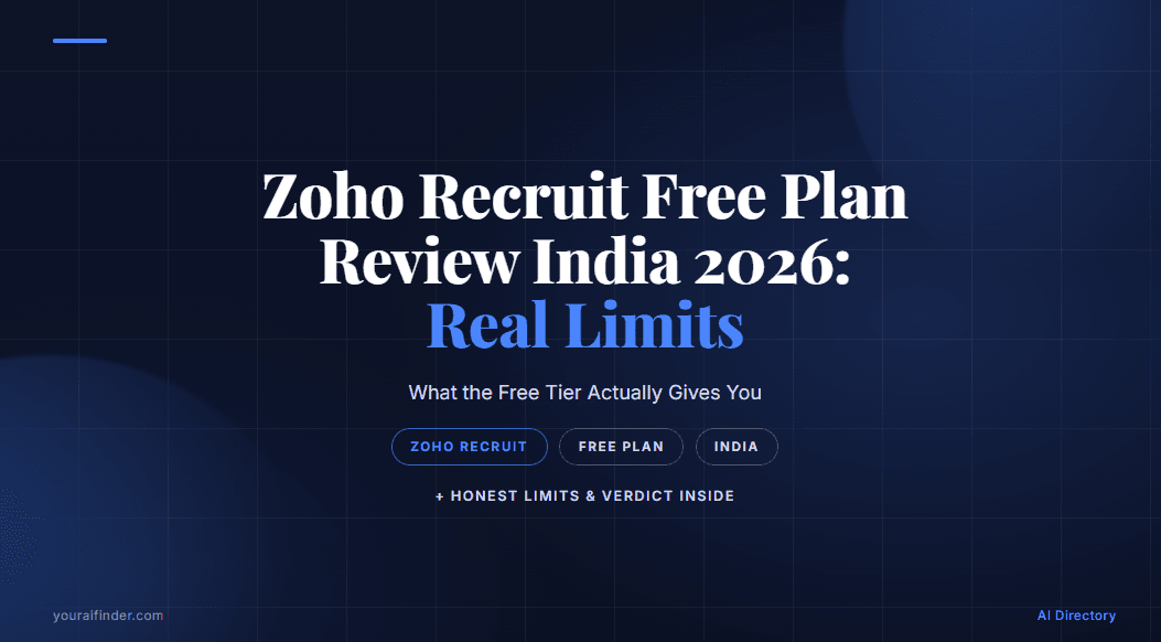 Zoho Recruit Free Plan Review India 2026: Real Limits