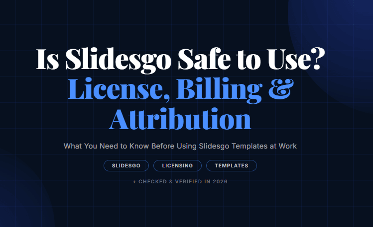 Is Slidesgo Safe to Use? License, Billing & Attribution
