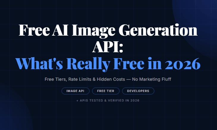 Free AI Image Generation API: What's Really Free in 2026