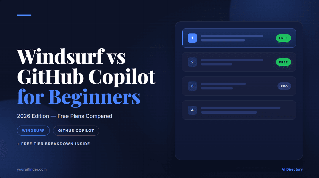 Windsurf vs GitHub Copilot 2026: Free Plan for Beginners