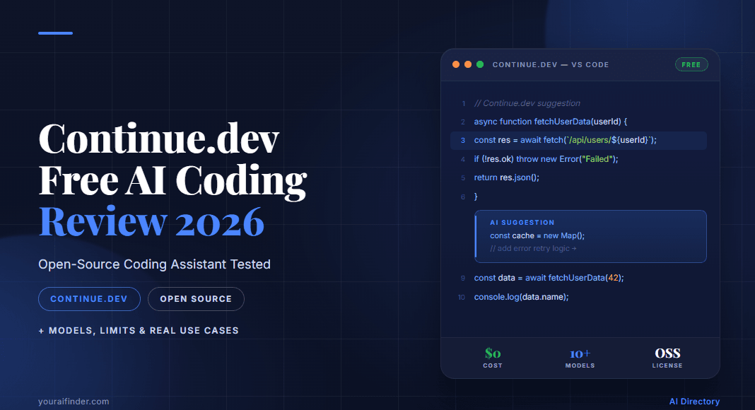 Continue.dev Review 2026: Free AI Coding Tool Tested