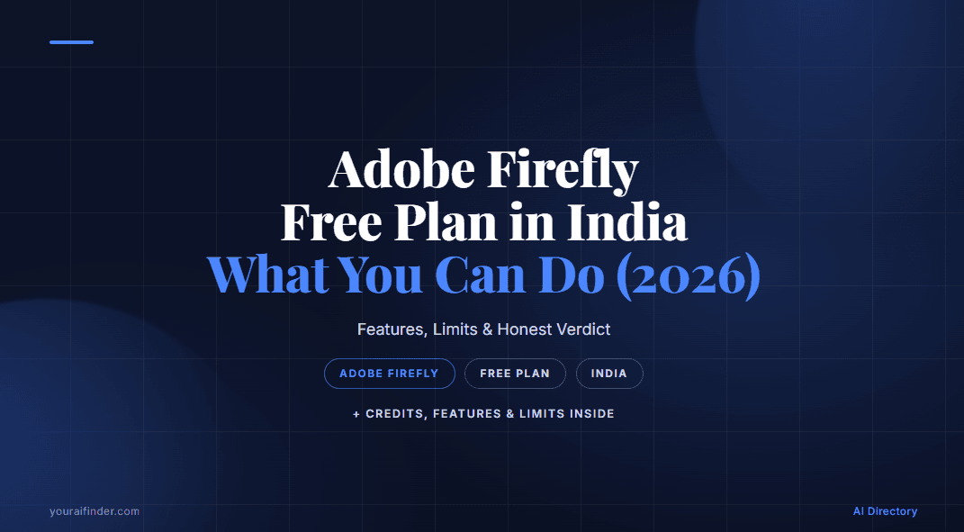 Adobe Firefly Free Plan in India — What You Can Do (2026)
