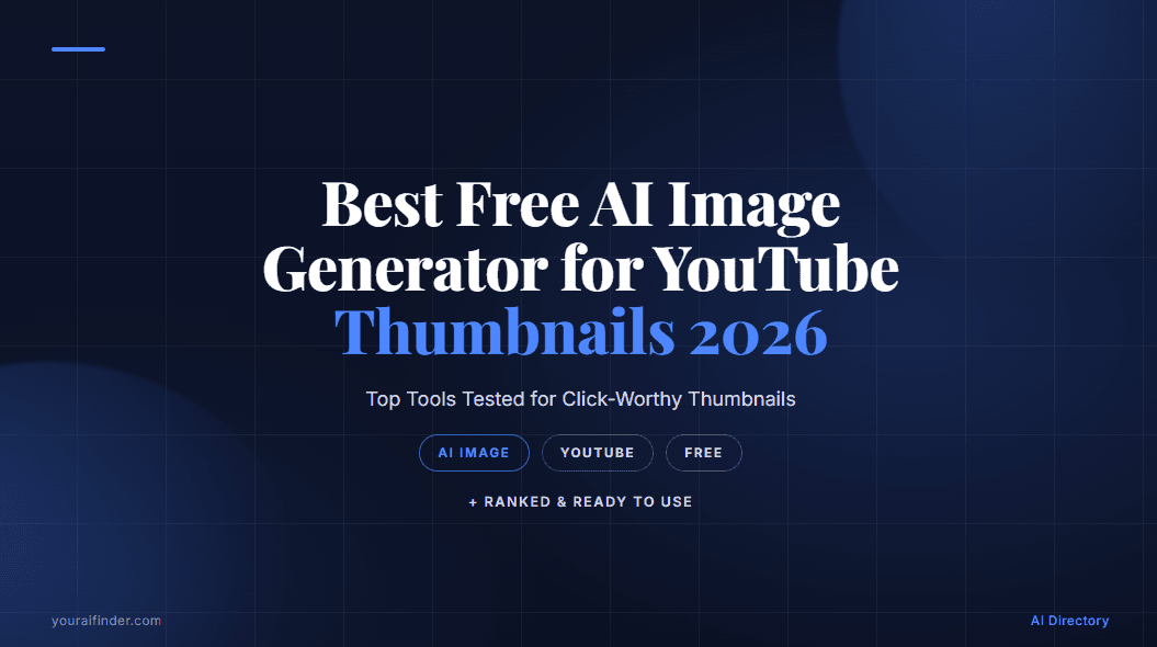 Best Free AI Image Generator for YouTube Thumbnails 2026