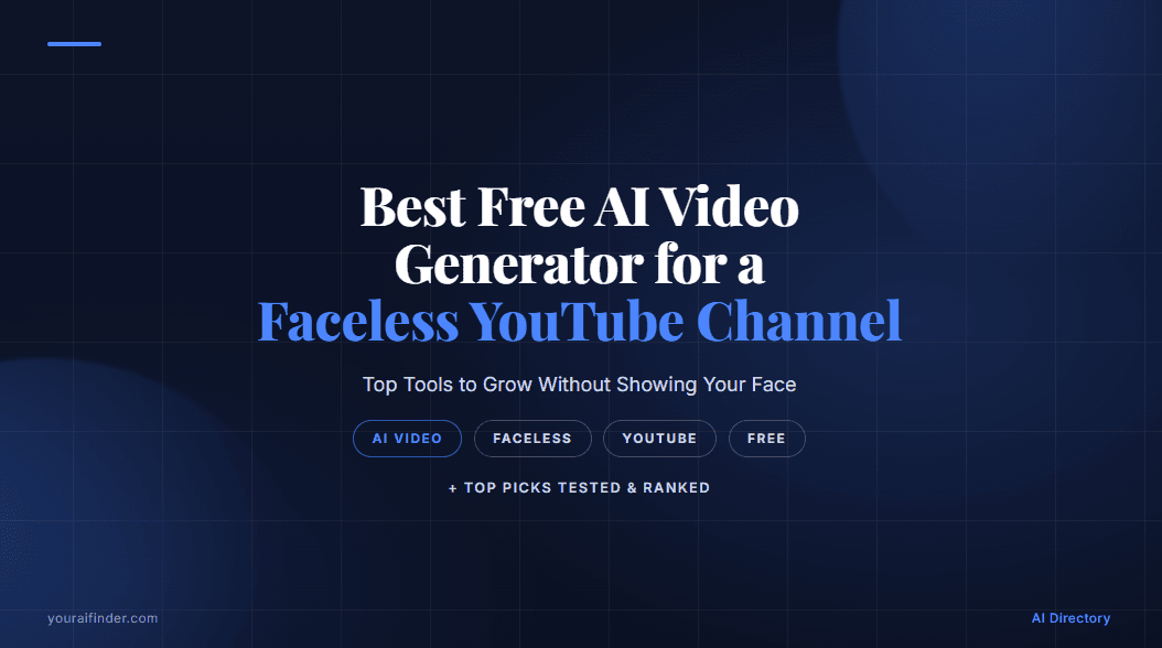 Best Free AI Video Generator for a Faceless YouTube Channel