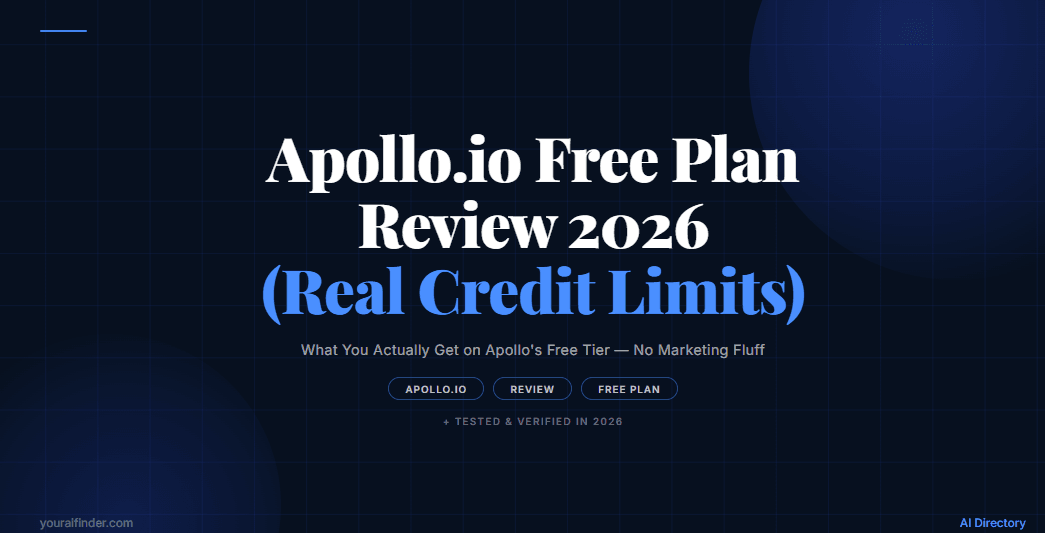 Apollo.io Free Plan Review 2026 (Real Credit Limits)
