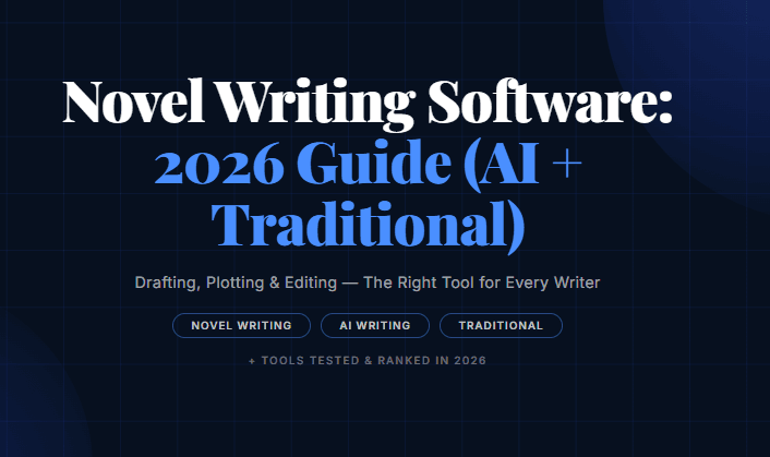 Novel Writing Software: 2026 Guide (AI + Traditional)